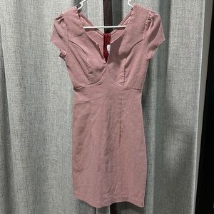 Red and white fitted dress NWT